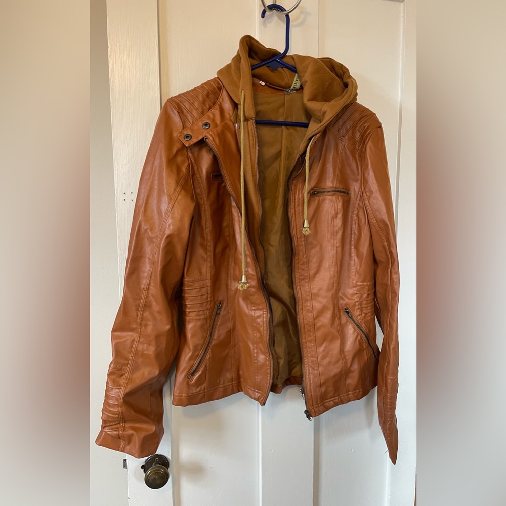 Fake Leather Jacket